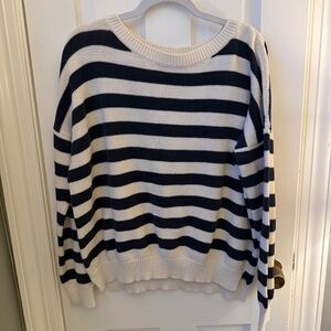 Emerson Fry Cotton Striped Sweater | Med